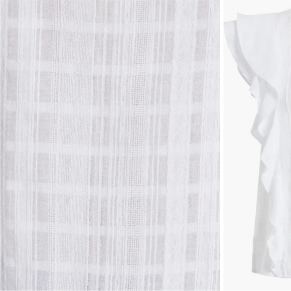 Veronica Beard Sol Ruffle Detail Top - Picture 5 of 13